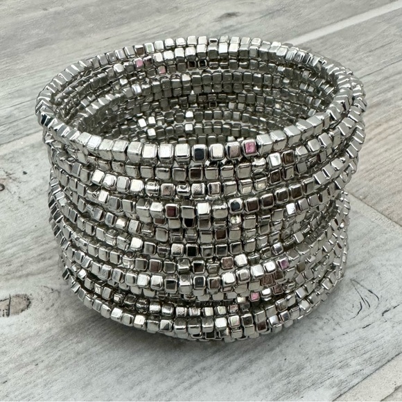 Silver Coil Bracelet - Picture 1 of 4